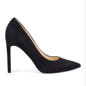 LIKE NEW Nine West Black Suede Pump Shoe Sz 12